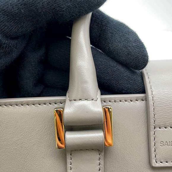 Saint Laurent Paris Handbag Baby Cabas Gray - Picture 9 of 10